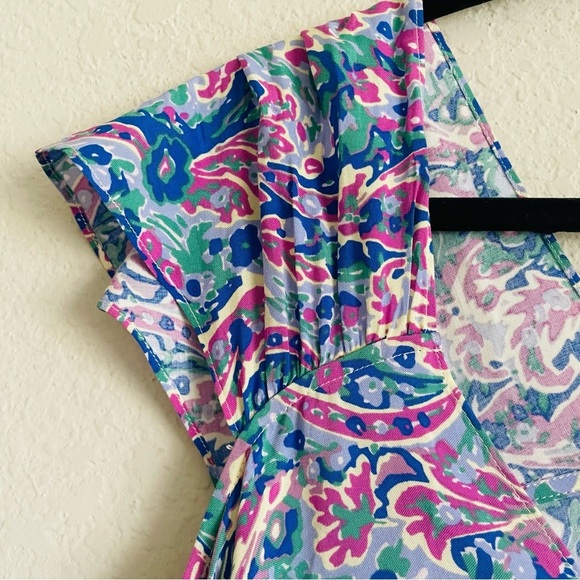 Matilda Jane woman’s paisley flowy top size S feminine colorful flared chic - Picture 6 of 9